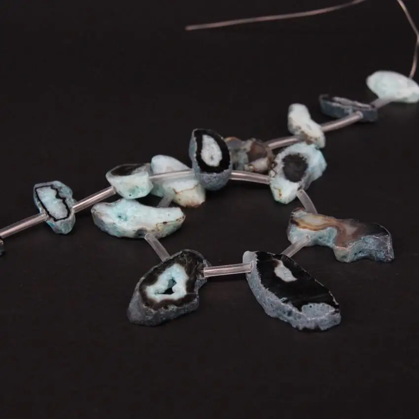 Бусины Из Натурального голубого агата 15 5 дюйма/нитка|nugget beads|natural agatebeads beads |