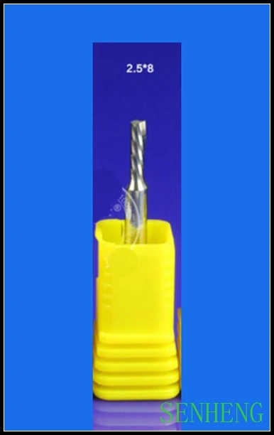 5 шт. 3 175*2 5*8 мм алюминиевый левосторонний резак одиночная флейта спиральная