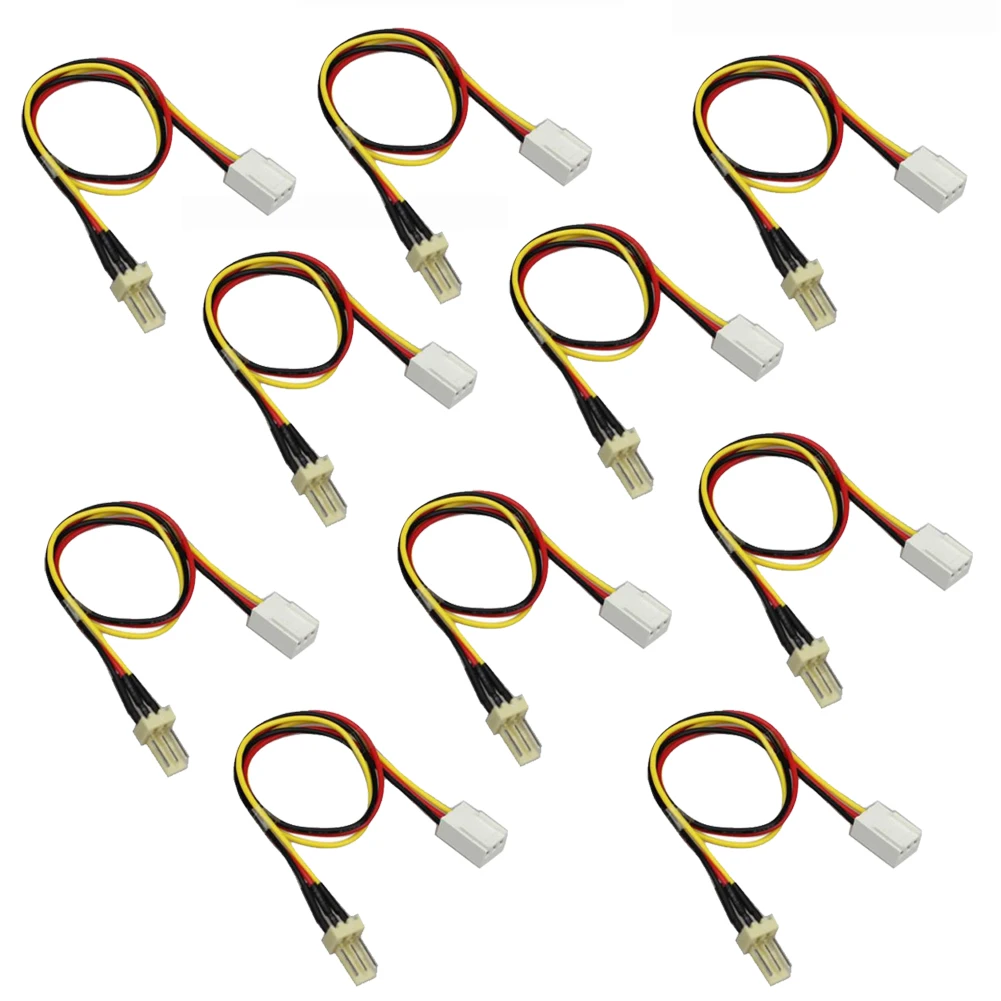 10 шт./лот вентилятор резистор кабель 12V 3 Pin типа папа для контактный разъем