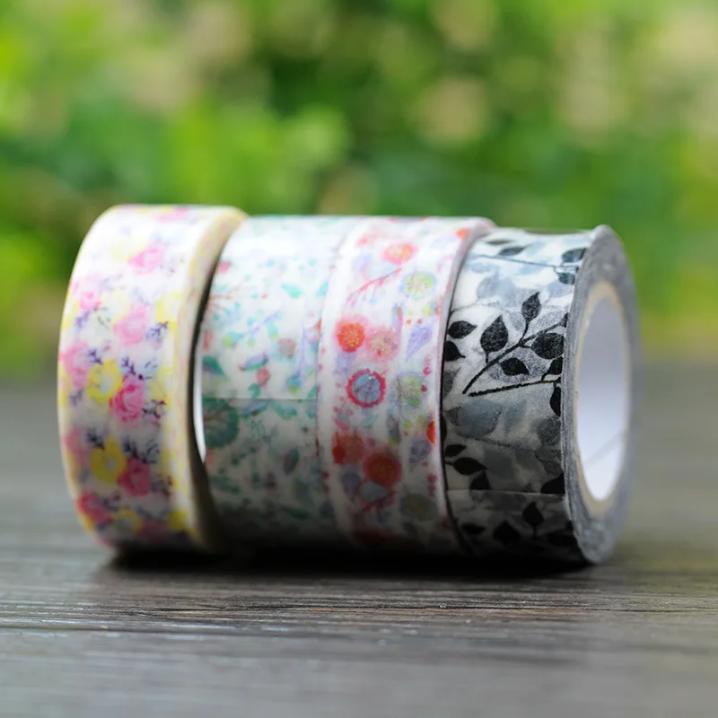 Бесплатная доставка красивая Высококачественная бумажная лента washi 15 мм * 10