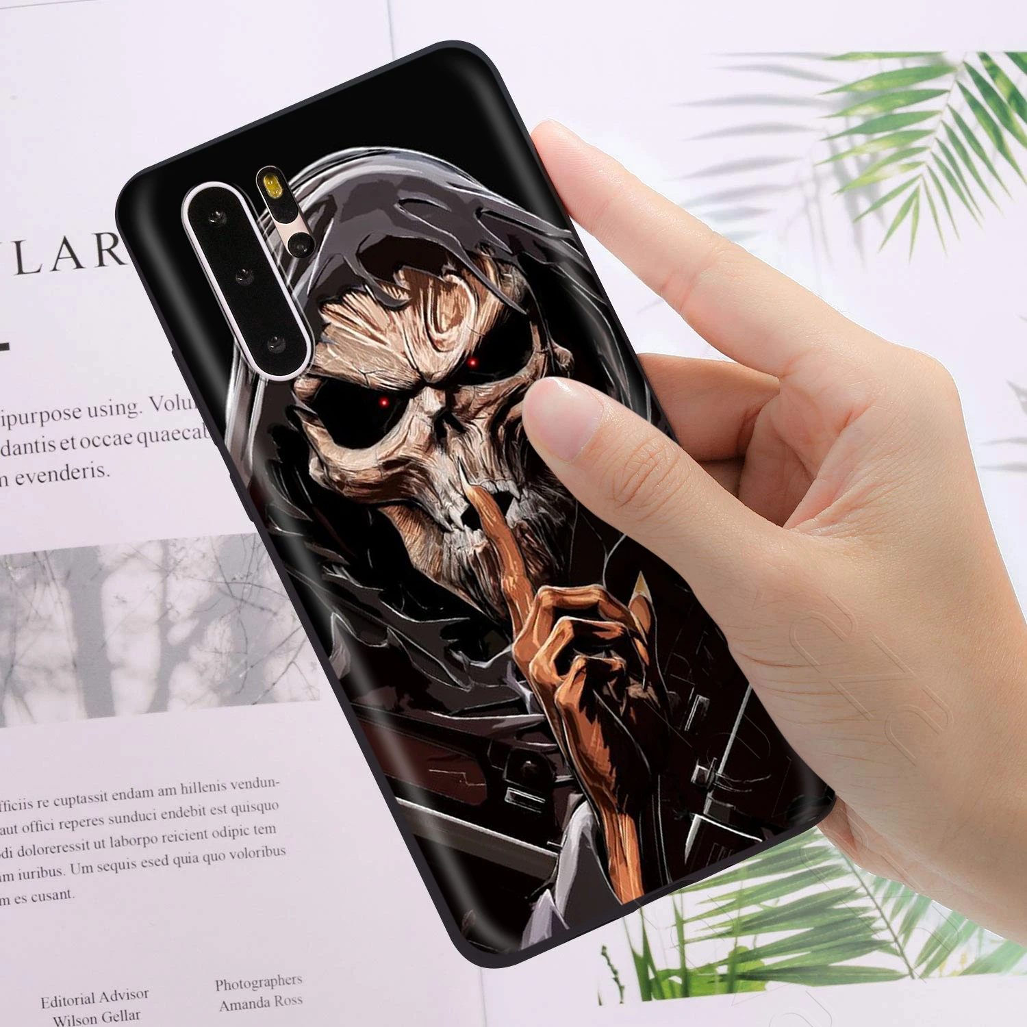 Чехол с черепами Lavaza Grim Reaper для Huawei Mate Y7 Y9 P8 P9 P10 P20 P30 P40 Max Lite Pro P Smart Mini |