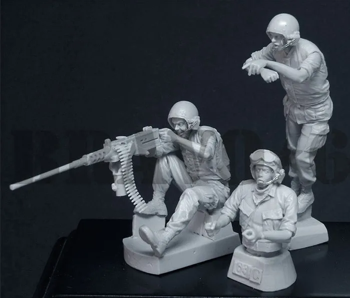 1/35 набор моделей фигурок из смолы вьетнамские солдаты войны США (3 шт./лот)