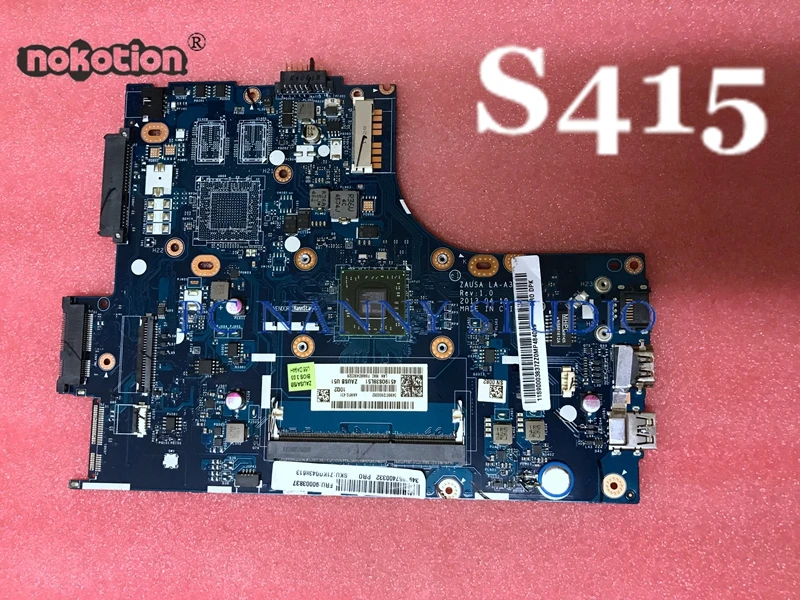 NOKOTION ZAUSA Версия 1 0 для ультрабука lenovo S415 материнская плата ноутбука DDR3 LA
