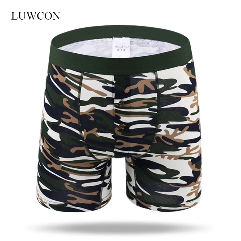LUWCON 2 шт./лот хлопковое Мужское нижнее белье боксеры шорты мягкие трусы мужские