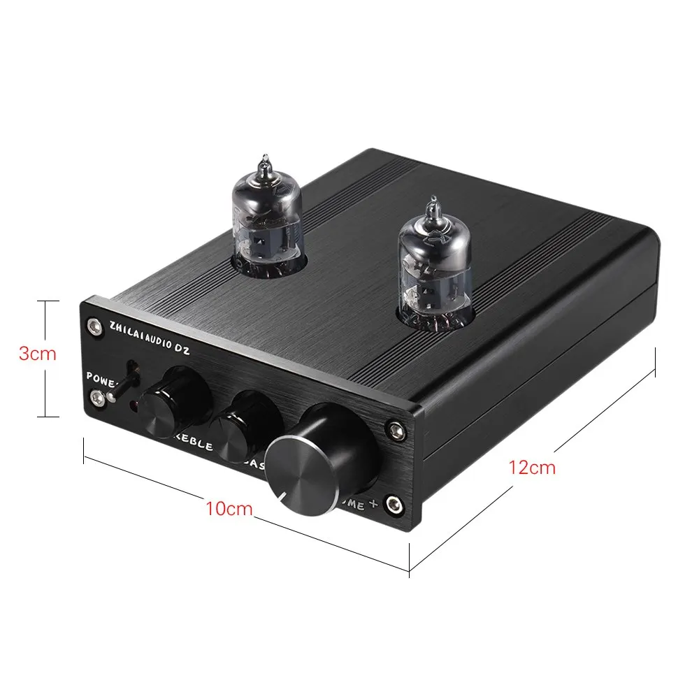 Мини HiFi 6J1 вакуумная трубка стерео аудио Предварительный усилитель буферный