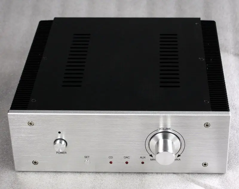 Полный Алюминий усилитель шасси усилителя кожух, DAC коробка 260*270*90 мм