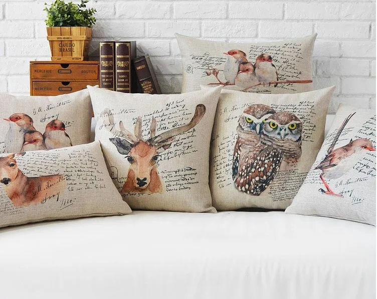 Hd Дикая природа буквы фотография олень птица Сова массажер декоративное