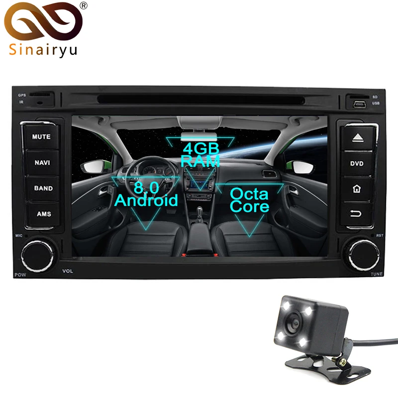 Android 8 0 Octa Core dvd плеер автомобиля для Volkswagen Touareg VW Multivan gps навигации Мультимедиа