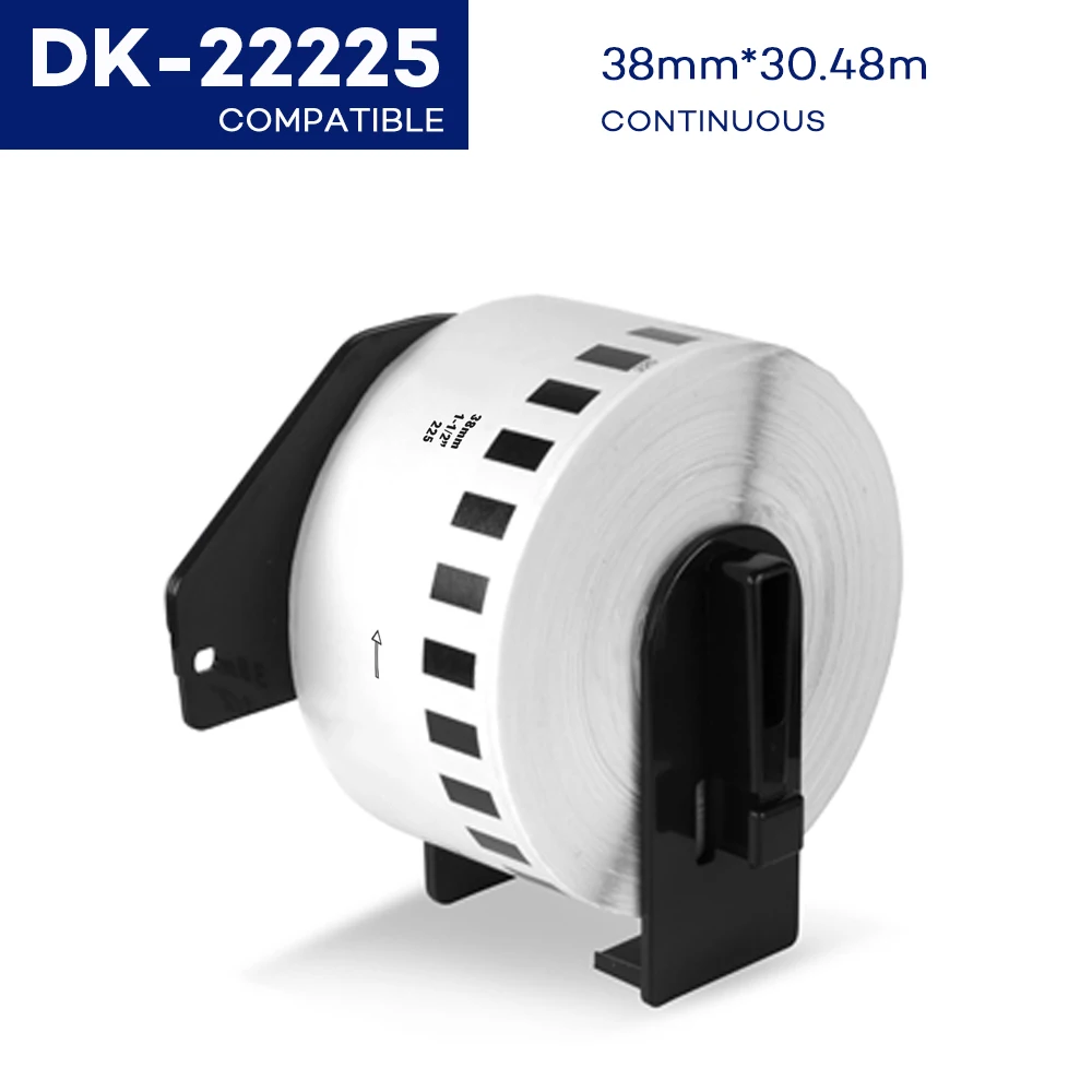 

CIDY Compatible DK-22225 DK22225 DK-2225 DK225 Continuous Thermal Paper Labels 38mm*30.48mm Brother Labels DK 22225