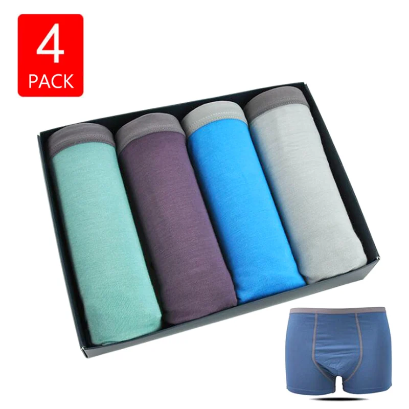 4 шт./упаковка мужские боксеры из модала|Мужские трусы боксеры| |