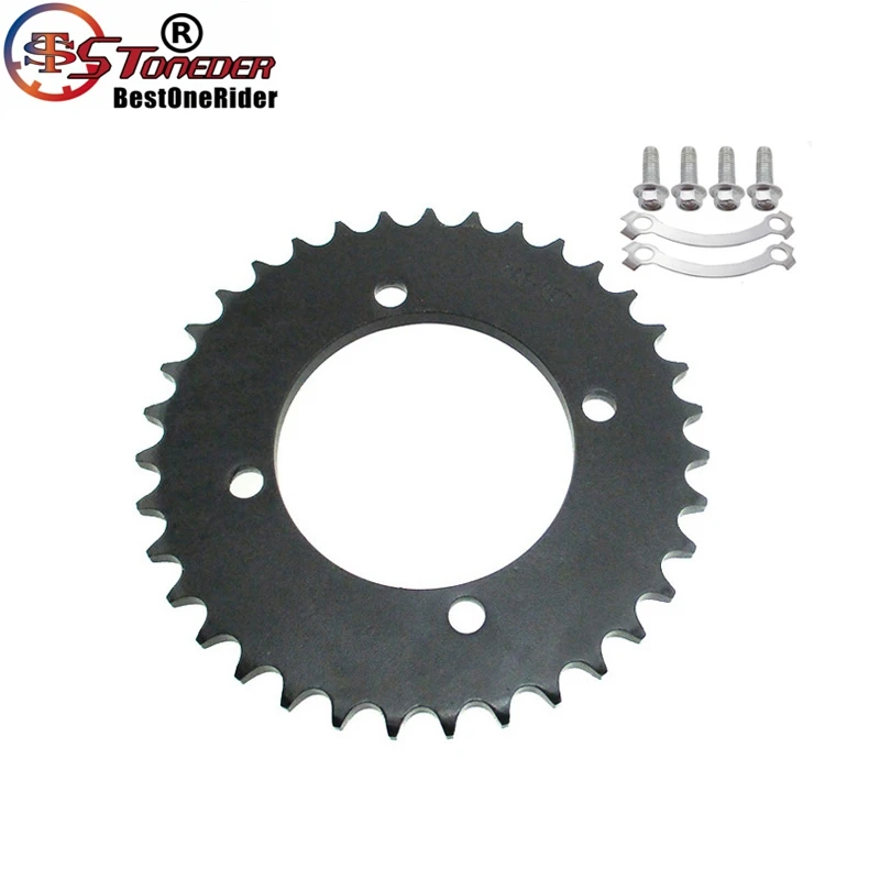 Задняя звездочка STONEDER 428 76 мм 35 T для CRF50 SSR IMR Thumpstar Apollo Kayo DHZ GPX Lifan YX Chinese 50cc-190cc