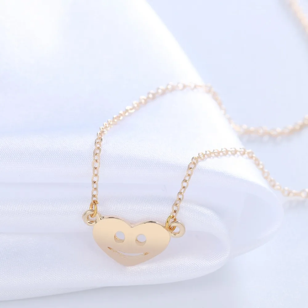 QIAMNI Sunshine Smile in Heart ожерелье уникальный кулон модное ювелирное изделие подарок для