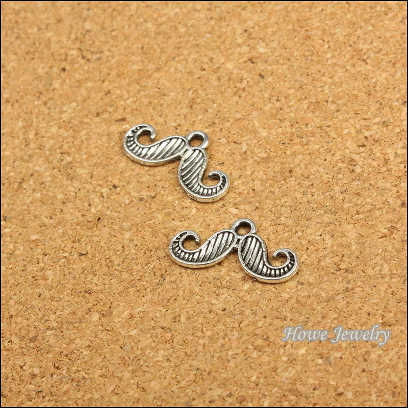 Подвеска из античного серебристого сплава с бородой 68 шт. подходит для DIY модный