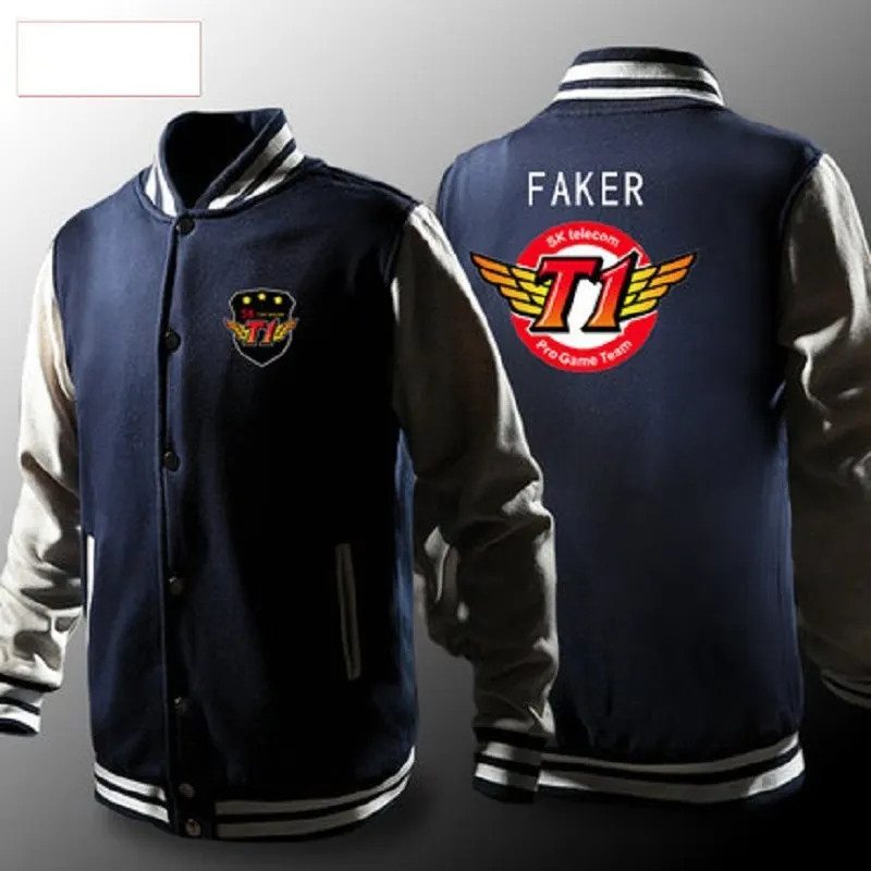 Мужская куртка с капюшоном faker Skt флисовая толстовка рисунком арахиса волка Bang
