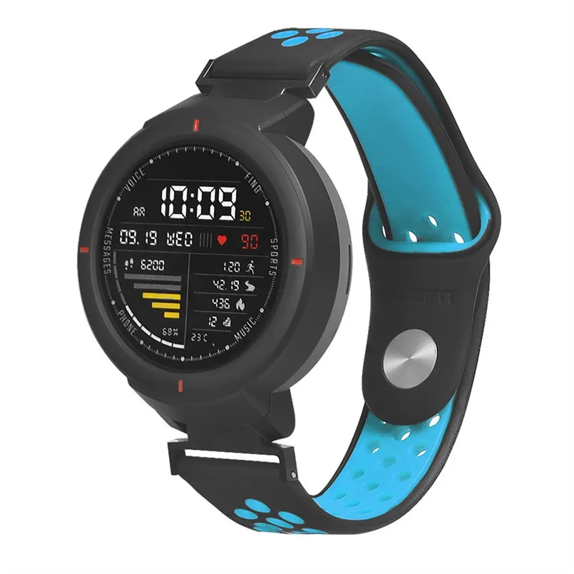 Модный ремешок для наручных часов спортивный мягкий силиконовый Huami Amazfit Verge 20x240