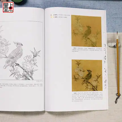 Китайская традиционная художественная книга с рисунками династии Сун/анализ