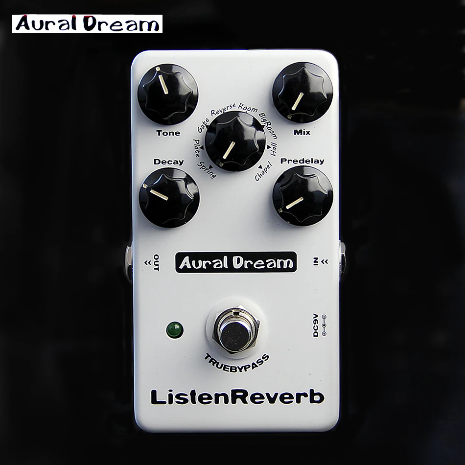Aural Dream Listen Reverb True Bypass Digital Effects Pedal for Electric Guitar with 8 | Спорт и развлечения