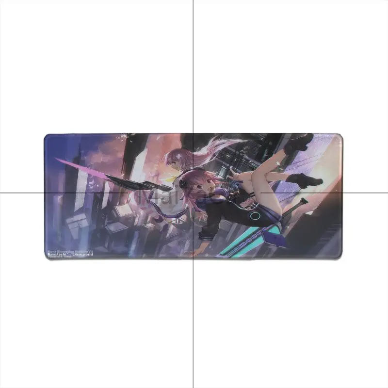 LockEdge 30X90cm MaiYaCa гиперразмерный нептуния аниме девушка прочный резиновый коврик для мыши Подгонянные коврики для мыши компьютерный ноутбук Аниме Коврик для мыши - Цвет: LockEdge 30X90cm