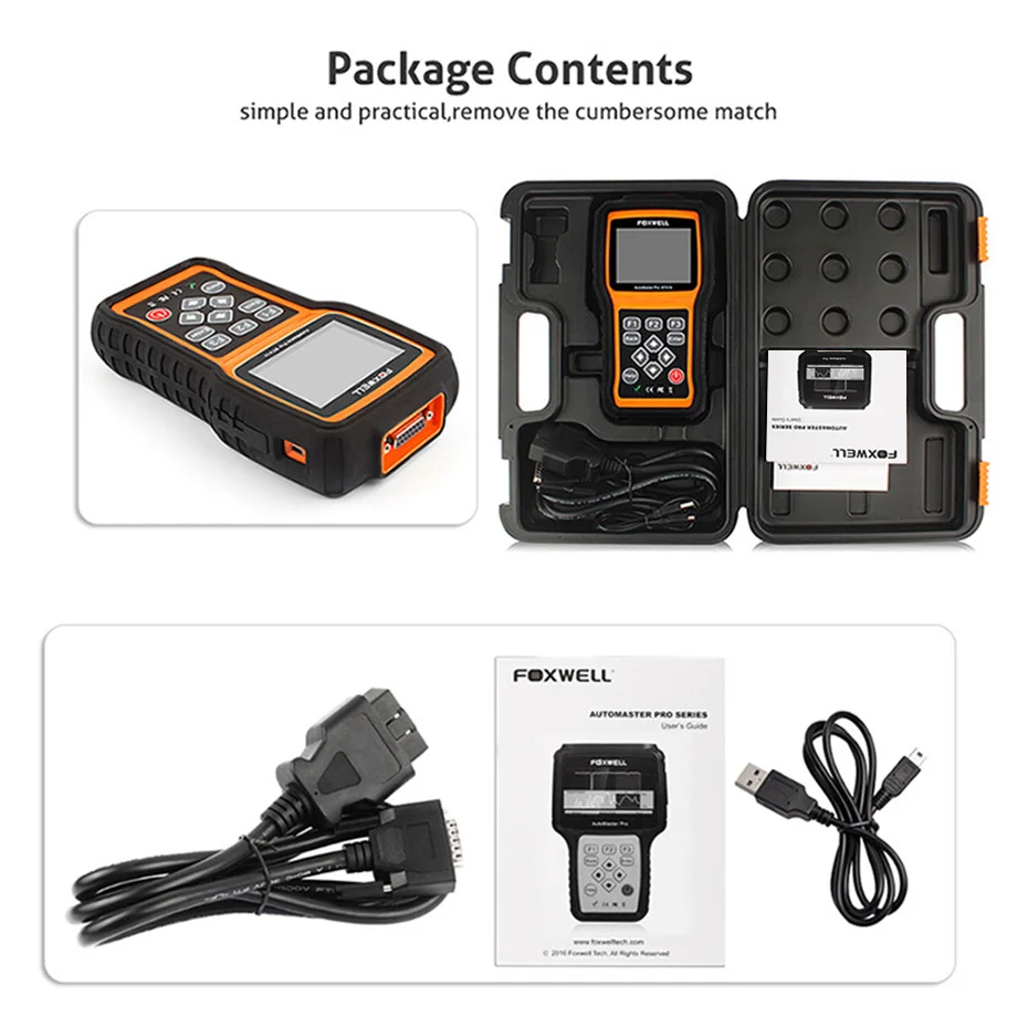 Foxwell NT414 четыре Системы АБС двигатель водителя EPB масла сброса OBD2 автомобильной