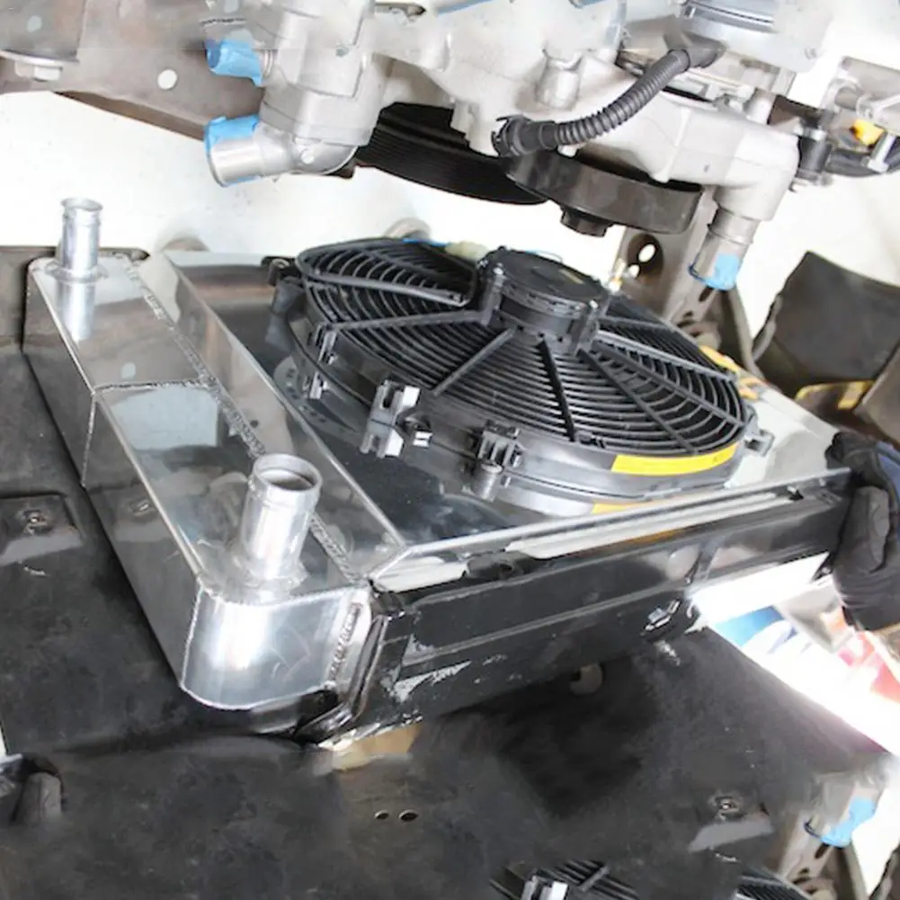 

New 2019 7 Inch Car Electric Cooling Fan A/C System 12V/80W High Power Water Tank Fan Cooler Radiator Cooling Thermo Fan