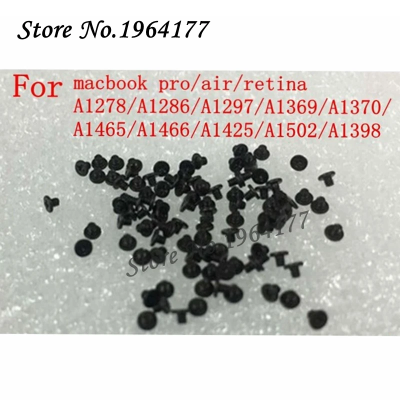 

Black 500pcs 1 Set Keyboard Screws For Macbook Air Pro Retina A1369 A1466 A1370 A1465 A1278 A1286 A1297 A1425 A1502 A1398