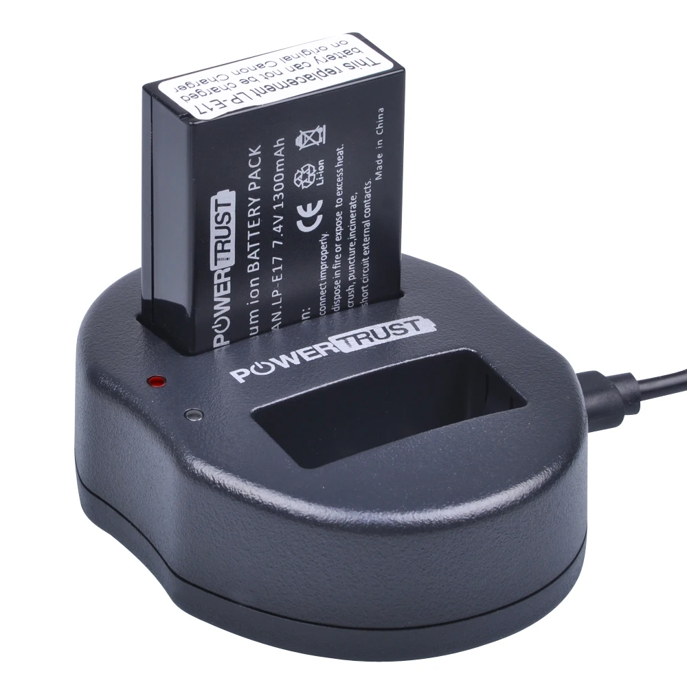 Аккумулятор для фотоаппарата 3X LP E17 LPE17 + двойное зарядное устройство USB Canon EOS M3 M5 M6