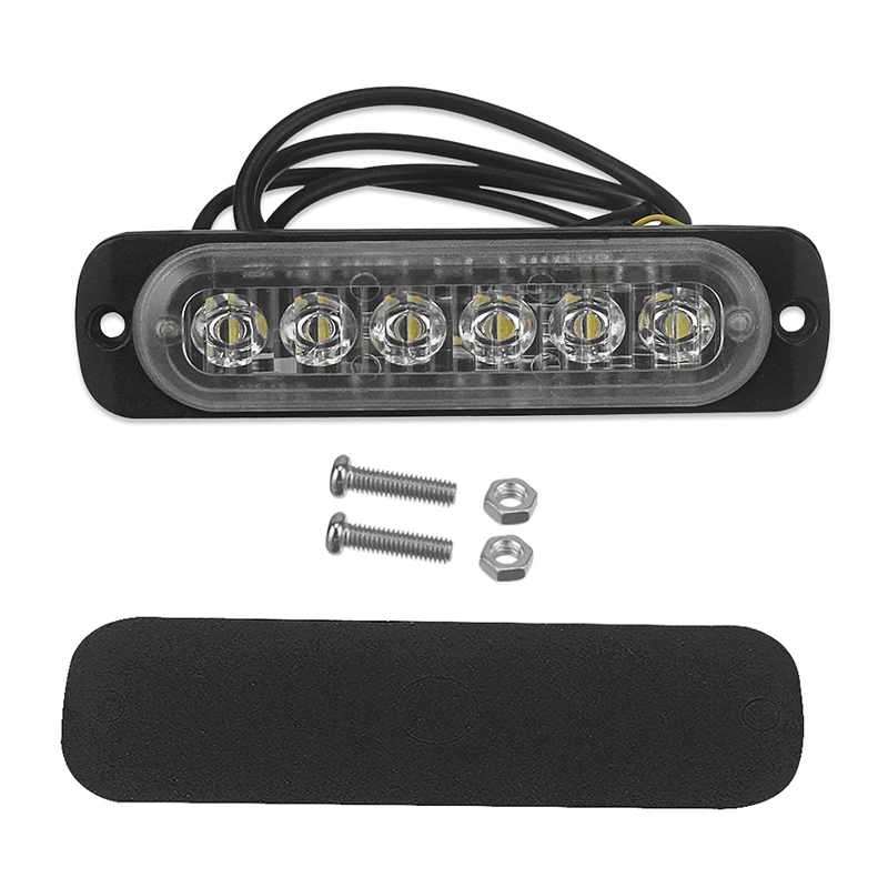 12V-24V 6LED аварийный светильник Предупреждение ющий стробоскоп для автомобиля |