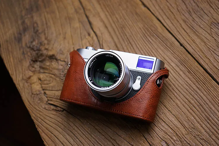 

Mr.Stone Handmade Genuine Leather Camera case For Leica M M240-P M240 M-P M-M Camera Bag Half Cover Vintage Case