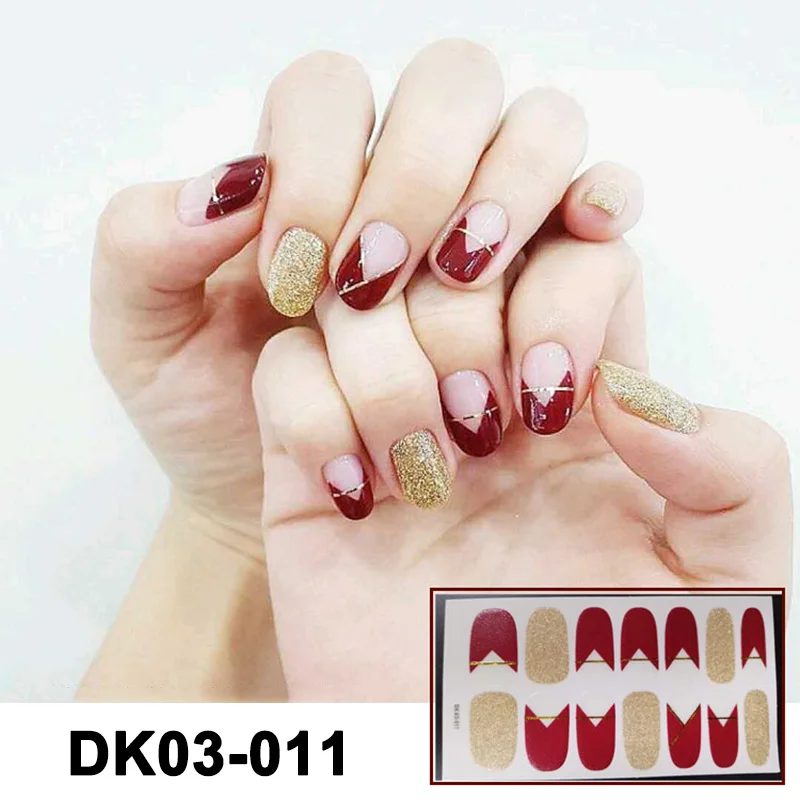 14 шт./лист матовые наклейки для ногтей водостойкие дизайна SK88|Стикеры и наклейки|