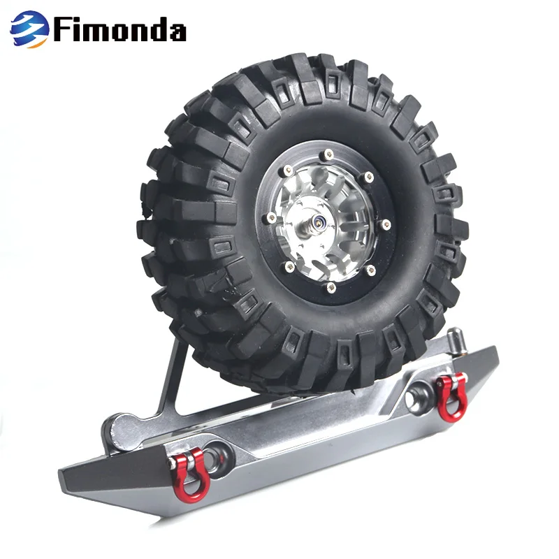 Fimonda Axial SCX10 задний бампер с крюком для лебедки запасной шины 1/10 RC Crawler Car RC4WD D90