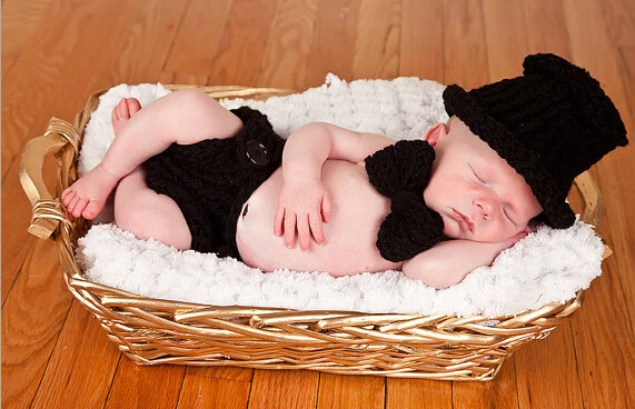 Бесплатная доставка детская шапка для новорожденных галстук-бабочка и чехол