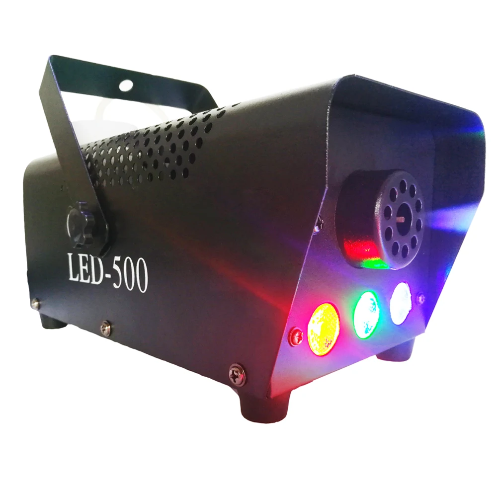 Wireless Fogger Fog Smoke Machine 400 Watt with LED Color Lights(Red, Blue, Green) Remote Control for Party DJ Bar KTV Effect