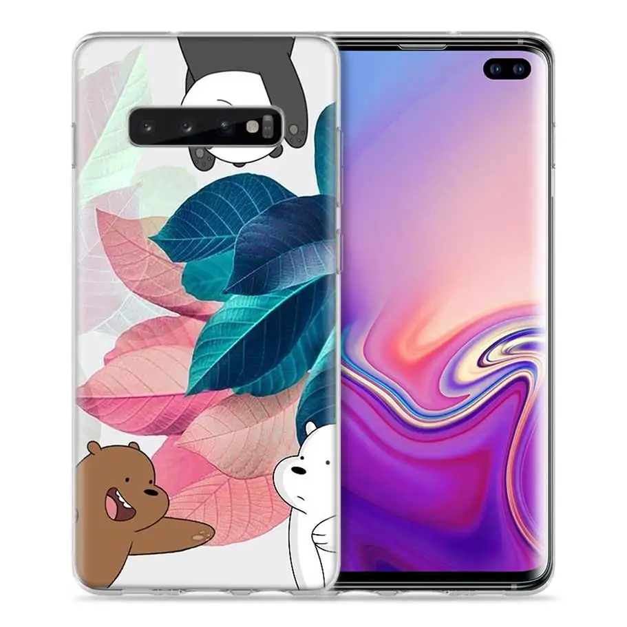 Мы льда голые медведи Чехол для samsung Galaxy S8 S9 S10 5G S10e S7 Note 8, 9, 10, J4 J6 плюс J5 J8 J3 силиконовый чехол для мобильного телефона с изображением персонажа мультфильмов сумки