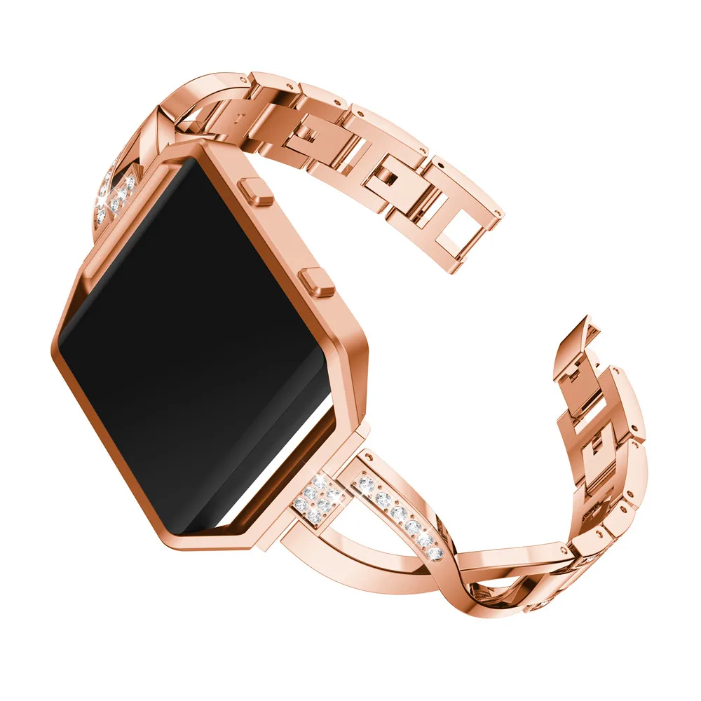 Ремешок для наручных часов из нержавеющей стали смарт Fitbit Blaze замена ремешок