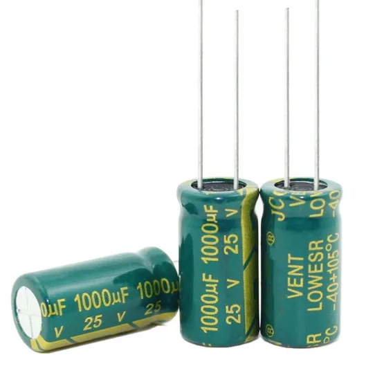 Новый оригинальный высокочастотный Кристалл 1000 мкФ 25 v размеры: 10*17 мм новый