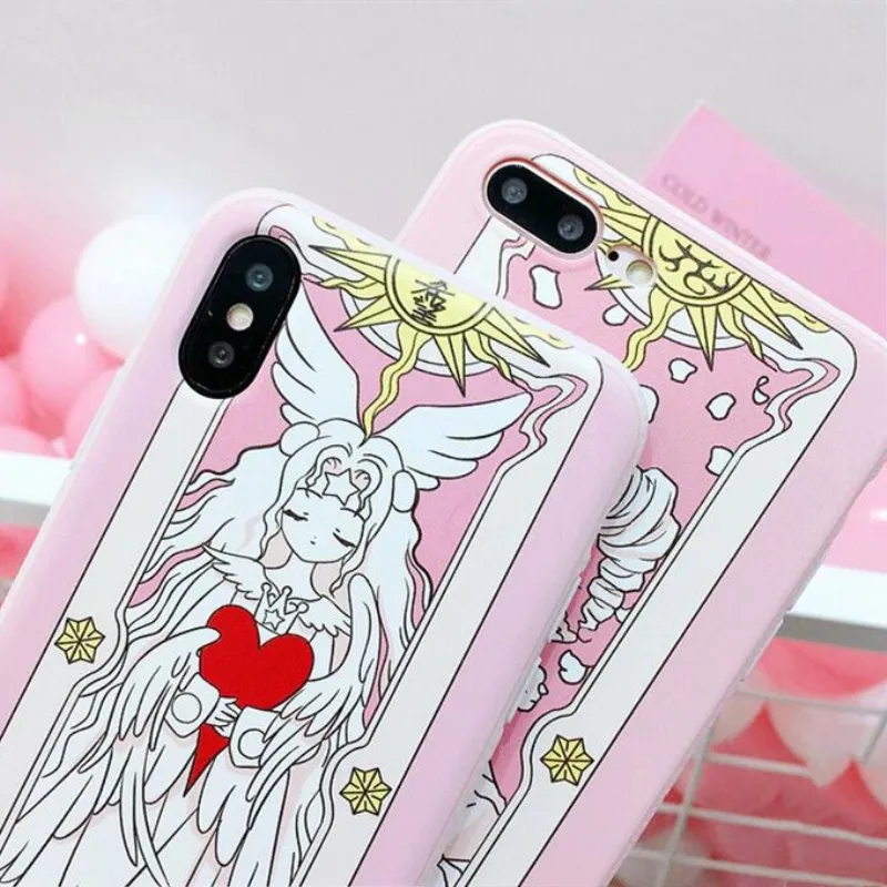 Mouplayca Cardcaptor Sakura Чехлы для Apple iphone X 6 6s сладости и мягкий чехол задней крышки из
