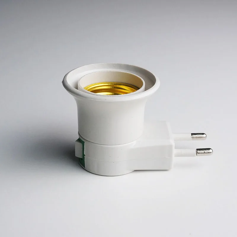 1 шт. E27 светодиодный свет лампы гнездо базы Тип до 110 В 220 ЕС Plug держатель конвертер