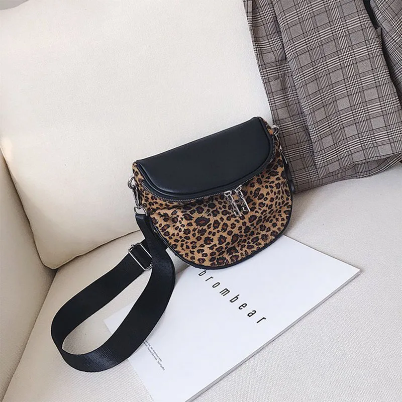 Леопардовый ведро Crossbody сумки для женщина кожаная сумка Для женщин Курьерские
