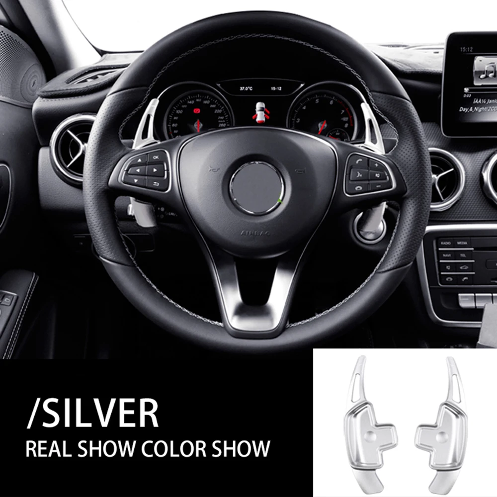 Для Mercedes Benz A B C E W205 W213 W177 C118 GLC CLS GLE Автомобильное рулевое колесо Paddle Shift Extension Shifters