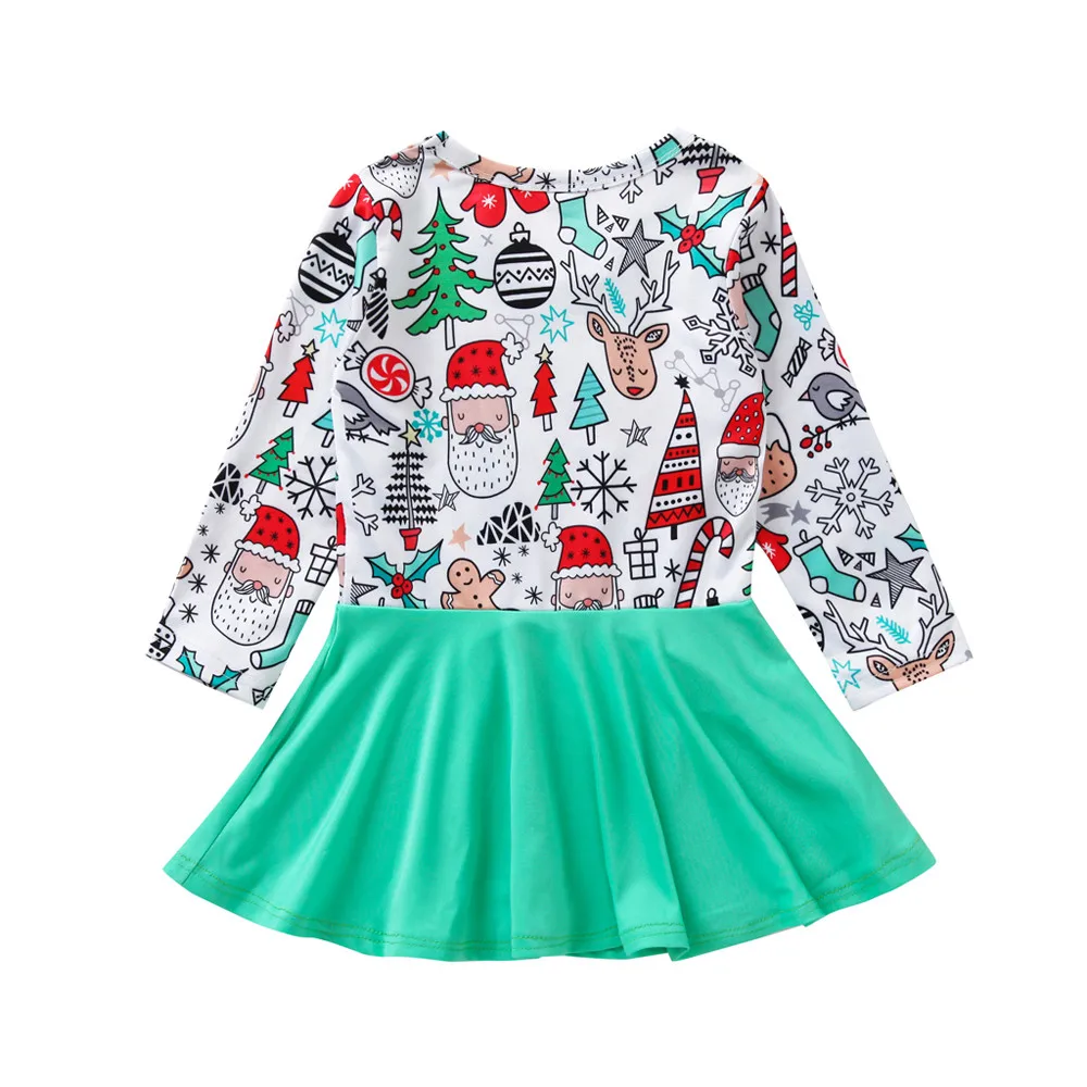 New Spring Christmas Dresses Toddler Kids Baby Girl Cartoon Princess For Girls Clothes Clothing vestidos | Детская одежда и обувь
