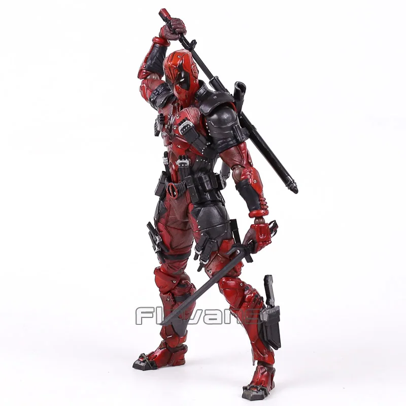 PLAY ARTS KAI Deadpool ПВХ фигурка Коллекционная модель игрушки 25 см 2 цвета