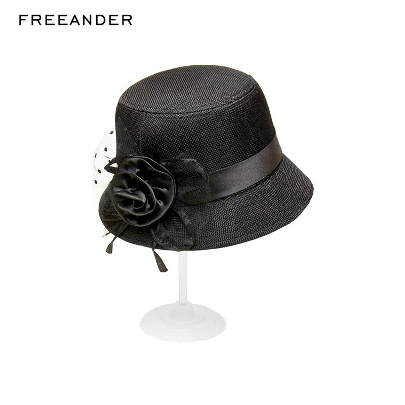 Панама Freeander женская с широкими полями модная однотонная пляжная шляпа для