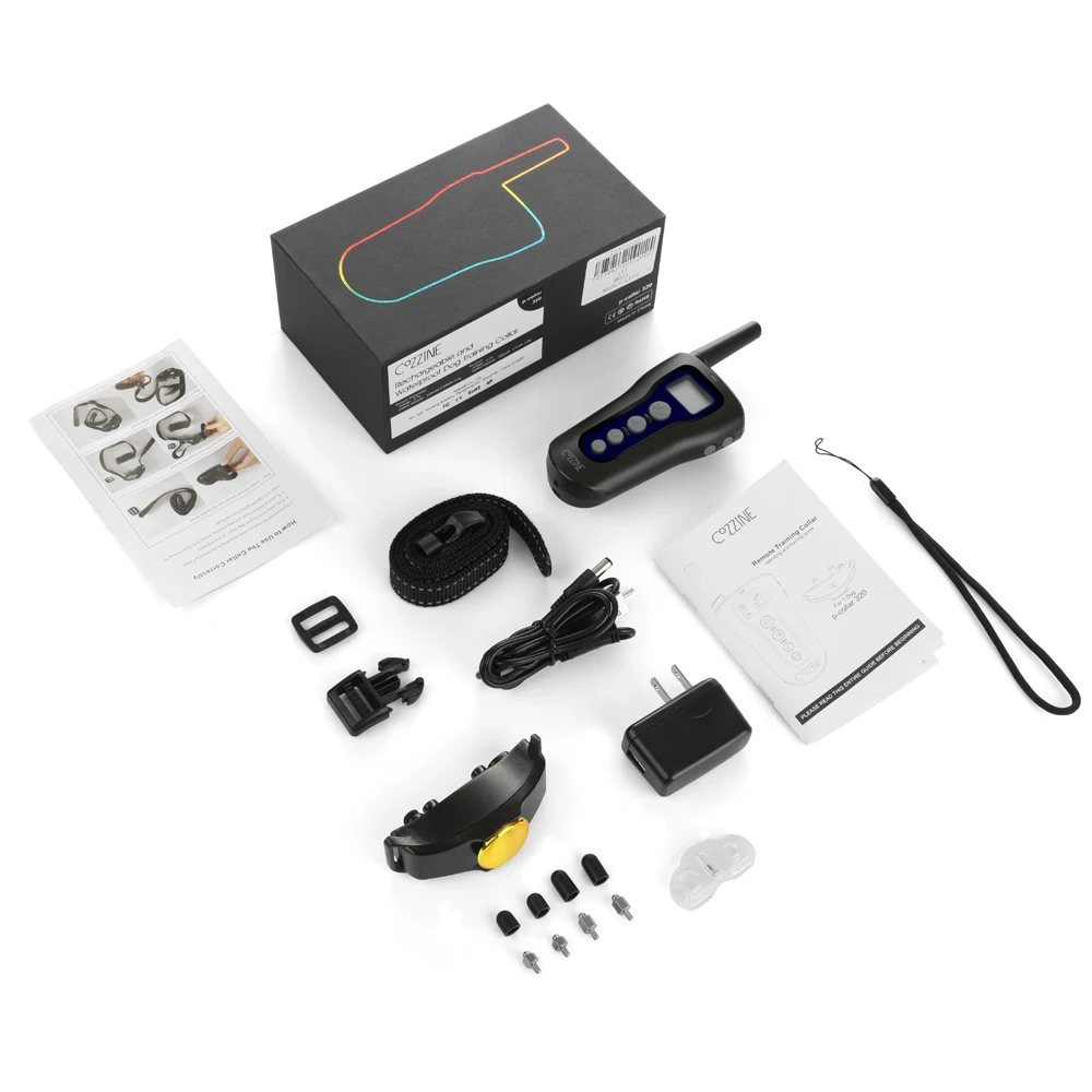 COZZINE Electric Dog Training Collar 320 Remote Pet Rechargeable Waterproof Controller Trainer Shock | Дом и сад