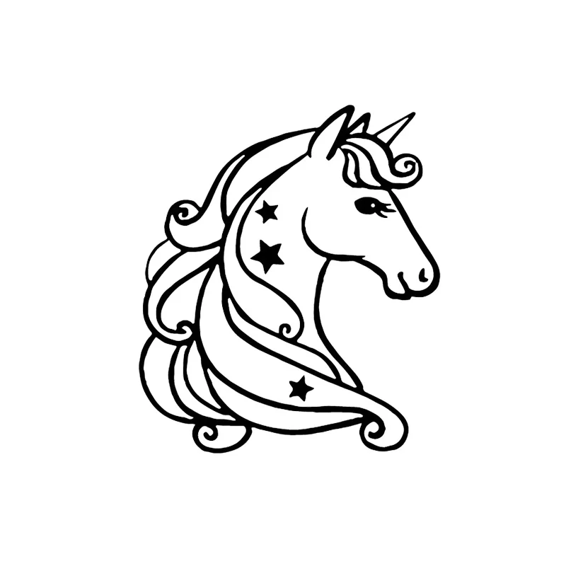 YJZT Pattern Vinyl Switch Sticker Living Room Decor Wall Decal Cartoon Unicorn 17SS0044 | Дом и сад