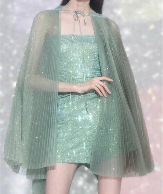 Комплект из трех предметов для женщин Cakucool блестящий топ с блестящими