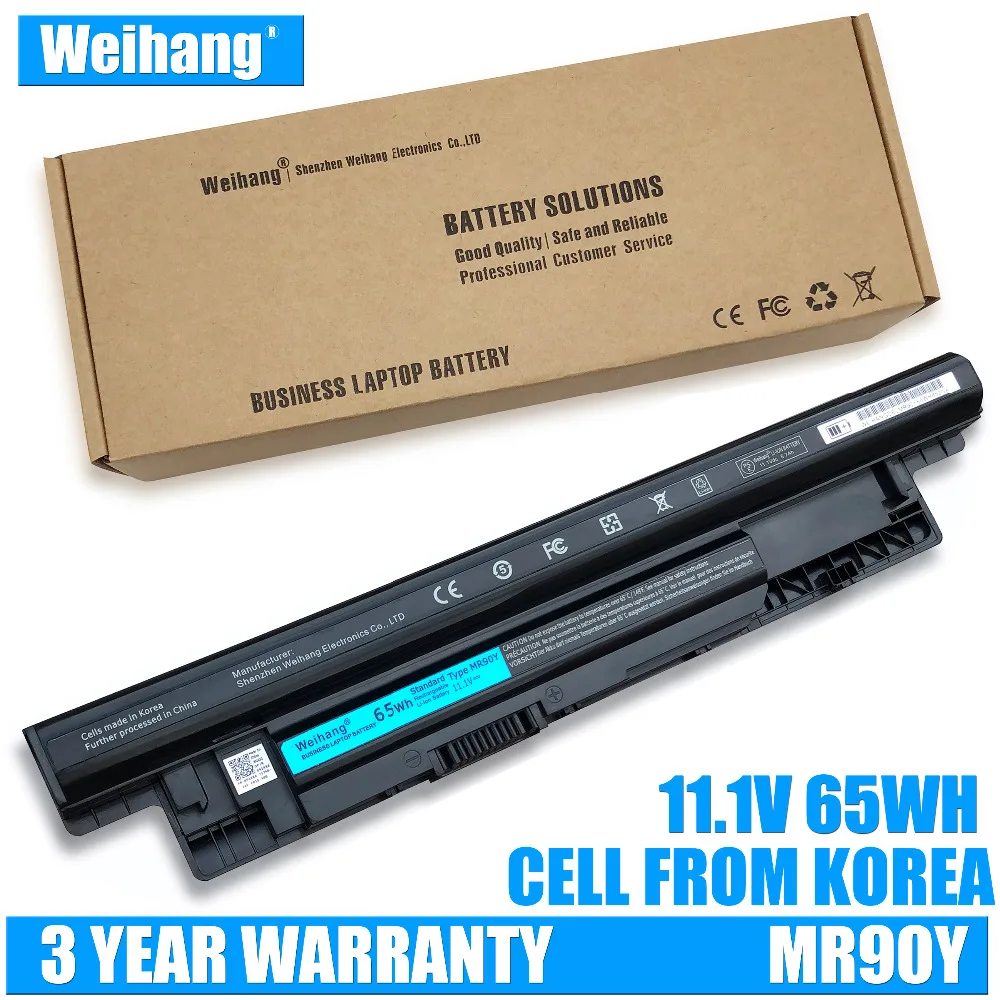 11 1 V 65Wh Korea Cell Weihang MR90Y Аккумулятор для DELL Inspiron 3421 3721 5421 5521 5721 3521 3437 3537 5437 5537 XCMRD |