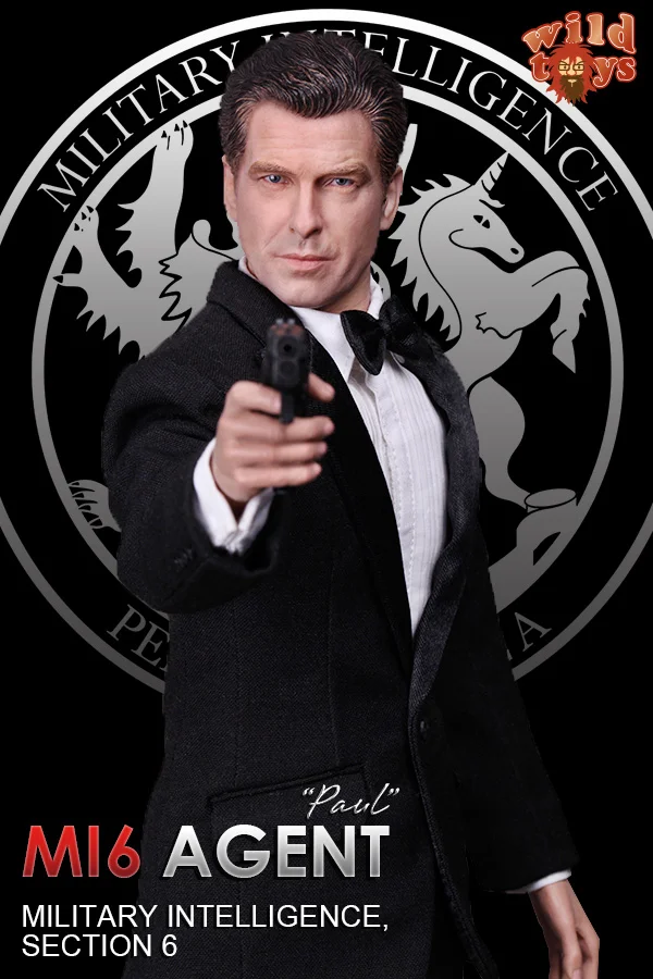 1/6 весы фигурка Коллекционная кукла 007 агента Джеймса Бонда Броснан 12 "фигурка