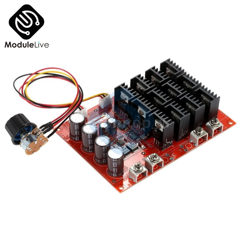 10-50 В постоянного тока 60 А контроллер скорости двигателя PWM HHO RC 12 в 24 48 3000 Вт чехол |