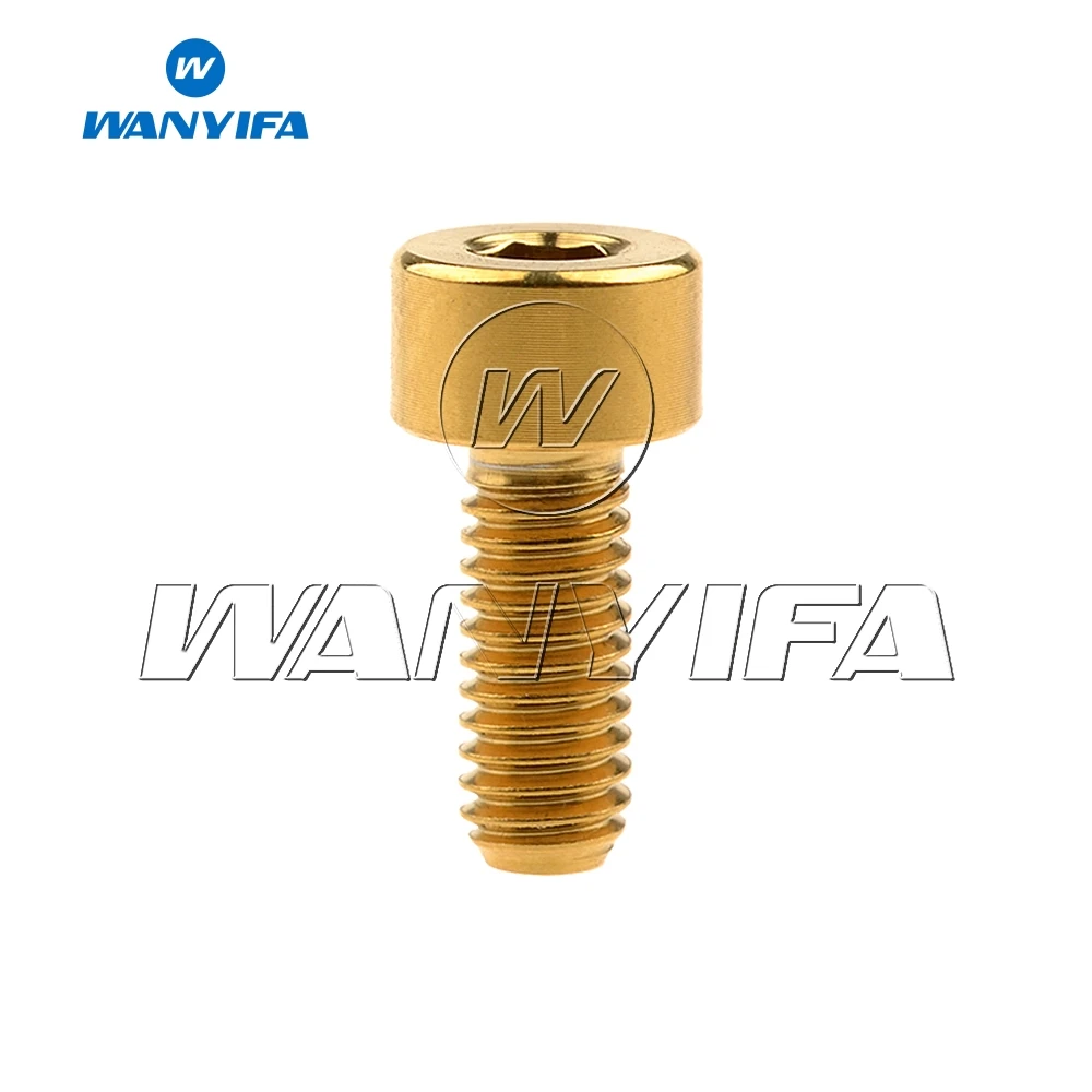 Титановый Wanyifa M4 x 10 12 15 мм Din912 шестигранный ключ винты для велосипеда Титановые