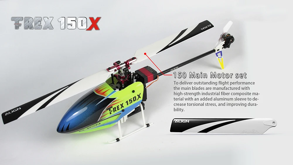 ALIGN T-REX 150X TA 2,4G 6CH супер комбо 3D Мини вертолет с передатчиком A10 RTF